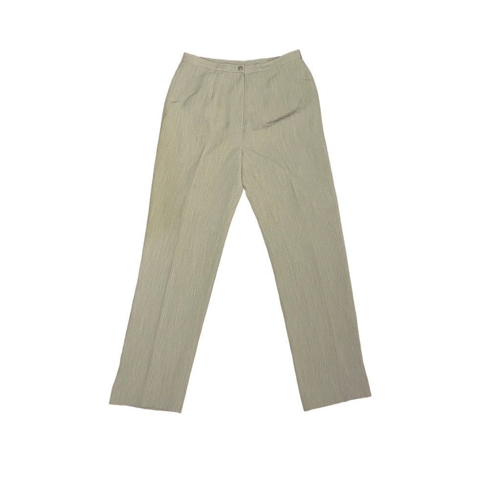 Sage Green Feathered Trousers 